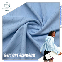 Tela de Malla Jacquard de Punto, 90% Poliéster, 10% Elastano, 180GSM, Transpirable, Elástica, con Estampado de Estrellas, de Secado Rápido