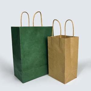 Vente chaude Fabricant professionnel Sac d'emballage alimentaire personnalisé en papier kraft imprimé à emporter avec poignée - Product Image 4