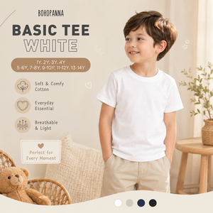 Camiseta blanca básica que combina tela de primera calidad, comodidad transpirable y suavidad ligera para niños activos en cualquier momento del día. - Product Image 2