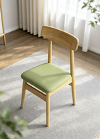 Chaise en bois moderne avec dossier solide - Chaise individuelle pour appartement, hôtel, salle à manger, villa, salons - Meubles écologiques pour la maison