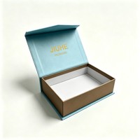 Boîte cadeau rigide à rabat magnétique personnalisée avec logo en feuille d'or, insert en EVA, fermeture magnétique de luxe, emballage en gros