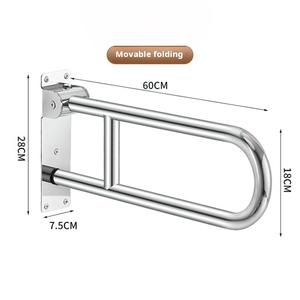 Hàng rào miễn phí hình chữ U SUS304 phòng tắm an toàn lan can nhà vệ sinh lấy thanh hành lang tàn tật giúp chống trượt lan can - Product Image 5