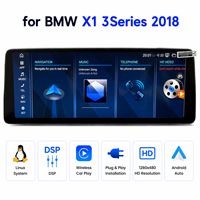 Système multimédia automobile Linux à démarrage rapide de 12,8 pouces avec CarPlay sans fil et Android Auto pour BMW X1 F48 F49 2018, écran tactile IPS