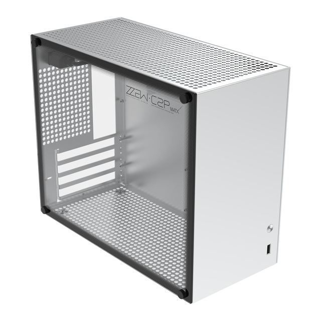 Aluminum Micro ATX Case Vertical MINI Gaming Case with Side Panel Window DIY Installation MATX/DTX/ITX Support
