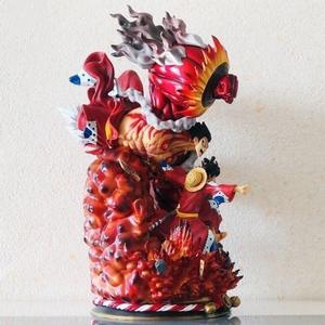 52CM 대형 만화 입상 동상 만화 0ne 조각 기어 4 기모노 루피 피구라 PVC 애니메이션 피규어 선물 장난감 - Product Image 5