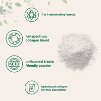 Poudre de peptides de collagène multiples |   Types I, II, III, IV et V, saveur de baies, 30 portions, produits de beauté, éclaircissement de la peau