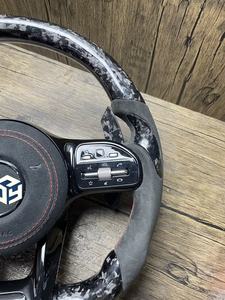 <span class=keywords><strong>Volante</strong></span> de Alcántara y Carbono para Mercedes Benz W204 W205 W211 W213 W212 W222 E550 G63 C63 AMG GT - Product Image 5