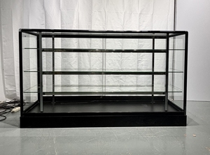 Keway bán sỉ melamine nhà máy cửa hàng bán lẻ Kệ MDF kính hiển thị tủ tiếp tân bàn kính hiển thị trường hợp - Product Image 4