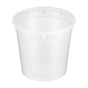 25 Oz Heavy‑Duty PP Deli Containers & <b>Lids</b> 240 Sets <b>Microwave</b> Freezer Safe Leak‑Resistant Durable - Product Image 1