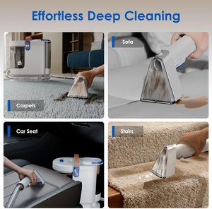 Aspiradora de Mano para Telas de 16000 Pa, Limpiador de Manchas Portátil Húmedo y Seco, Limpiador de Alfombras y Tapicería con Vapor de Agua Caliente - Product Image 5