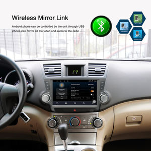 10 pouces android voiture vidéo cadre gps navigation écran tactile 2 din autoradio stéréo pour Toyota Highlander 2009-2013 - Product Image 5