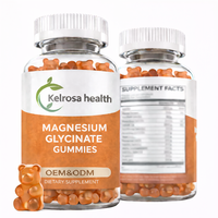Suplemento de Salud 3 en 1 con Glicinato de Magnesio, Gomitas de Glicinato de Magnesio para Mejorar el Sueño