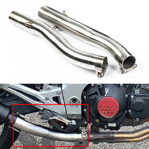 KOBMOEMP Tubo de Escape para Motocicleta Kawasaki Z1000 2003-2006, Conector de Silenciador (Tubo Intermedio) de Acero Inoxidable Plateado de 51 mm - Product Image 5