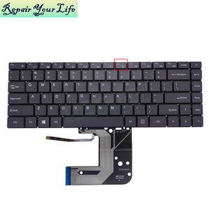 US-amerikanische Laptop-Tastatur mit Hintergrundbeleuchtung, F3 Mute-Taste, für XK-HS409 MB3151053 D0K-V6311E <span class=keywords><strong>BMAX</strong></span> YU141, neu, grau - Product Image 2