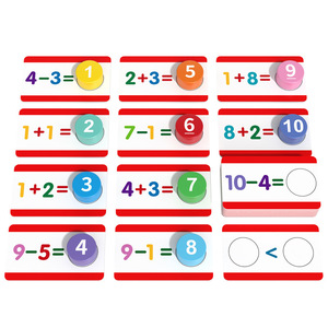 Trẻ em giáo dục sớm xây dựng khối đồ chơi kỹ thuật số số học Thẻ Câu đố cho học tập cộng trừ đồ chơi logic - Product Image 5