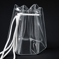 Vente en gros de sacs à fleurs transparents en PET imperméables, boîte d'emballage pour bouquet, fournitures pour fleuristes