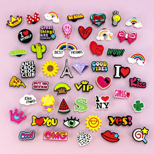 Новое поступление, оптовая продажа, подвеска-сабо из ПВХ на заказ, дизайнерские украшения для обуви, оптом - Product Image 3