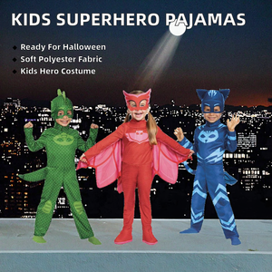 Disfraces de <span class=keywords><strong>Pijama</strong></span> de Poliéster para Niños, Estilo Superhéroe Enmascarado, de Películas y Series de TV, para Halloween y Actuaciones Escénicas, Marca BX, En Stock - Product Image 2