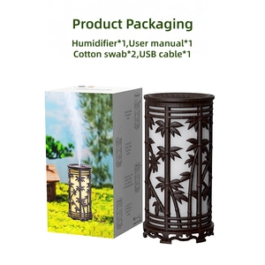 Biểu Tượng Tùy Chỉnh Đầy Màu Sắc LED Ánh Sáng Ban Đêm Độ Ẩm 280Ml Mini USB Thông Minh Mát Mist Tre Độ Ẩm Không Khí Với Ce Rohs - Product Image 6