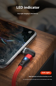 7PIN Usb Pd 20w 3A Charge rapide Attraction magnétique trois en un Câble de données magnétique rotatif 3 en 1 à 540 degrés - Product Image 3