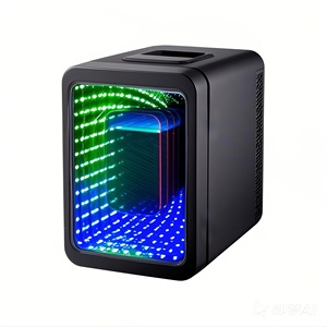 EVERCOOL Mini réfrigérateur thermoélectrique portable en plastique de 4 L, <span class=keywords><strong>1</strong></span> <span class=keywords><strong>porte</strong></span>, faible bruit, utilisation pour les soins de la peau, camping-car, voiture, maison, hôtel - Product Image 1