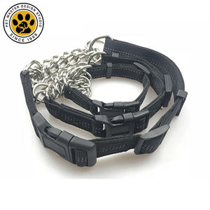 SinSky, cadena de acero inoxidable resistente, collar de nailon para perros, Collar impermeable ajustable para perros Martingale - Product Image 5