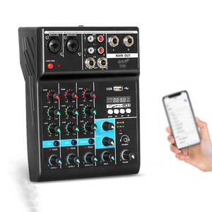Professional 4 Channel A4 Audio Mixers <strong>Dj</strong> <strong>Controller</strong> with Audio Console Mixer - Product Image 5