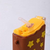 Gourde portable pour enfants en forme de bâtonnet de glace, 300 ml, sans BPA, réutilisable, avec paille, pour l'école et les voyages