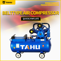 Compresseur d'air industriel portable diesel 10KW à piston, entraînement par courroie, qualité supérieure, prix compétitif, promotion