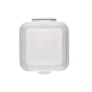 Boîte à membrane dentaire carrée à charnière en plastique PS transparent de 2 pouces, fabriquée à la main, marque <span class=keywords><strong>Hinix</strong></span>, modèle HN-101, pour couronnes et bridges de laboratoire dentaire - Product Image 1
