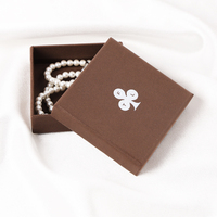 Boîte à bijoux biodégradable de luxe avec logo personnalisé doublure éponge pour boucles d'oreilles bracelets bagues colliers montres