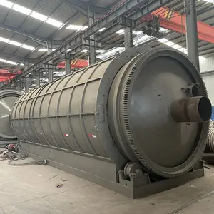Environmental Pyrolysis Process of Plastic and Solid Waste to Energy Machine