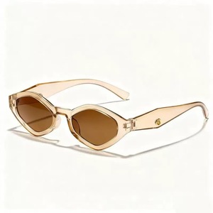 Women Diamond Shape <b>Small</b> Frame Sunglasses Black PC Frame AC Lens UV380 Protection Street Style - Product Image 5