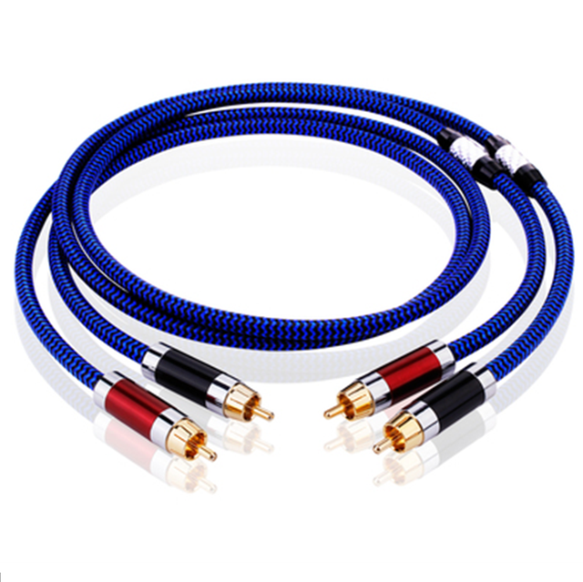 Hot Sale Factory Directly RCA to RCA Cable Hifi Audio Rca Speaker Cable for Loudspeaker