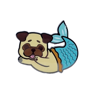 Spark Your Cutie Puppy <span class=keywords><strong>Carlin</strong></span> Style Unique et <span class=keywords><strong>Mignon</strong></span> Chien Images Épingles En Émail À La Mode Conception Libre Faible Quantité Usine Prix Badge Pin - Product Image 3