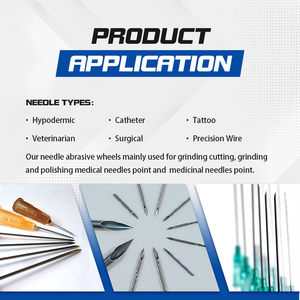 Tıbbi cerrahi aletler için Metal tüpler iğne aşındırıcı tekerlekler bowden-kablolar beyaz alüminyum oksit taşlama - Product Image 4