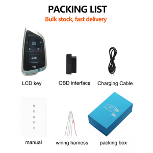 Cf588 phổ LCD chìa khóa thông minh cho động cơ bắt đầu/dừng xe ô tô sửa đổi Keyless nhập điều khiển từ xa Xe chìa khóa điện tử - Product Image 2