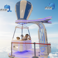 Simulateur de montgolfière VR 9D professionnel intérieur/extérieur en PVC, capacité 4 joueurs, puissance 1,6 kW, parc d'aventure JiaYi