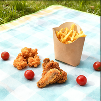 Boîtes alimentaires jetables personnalisées en papier kraft pour fêtes, maison, restauration rapide, salades et plats à emporter