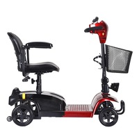 Scooter Eléctrico de Cuatro Ruedas Plegable para Personas Mayores y con Discapacidad, Motor de 24V250W, Capacidad de 120KG, Venta Caliente Transfronteriza