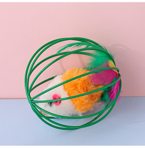 Vendita Diretta del Produttore di Giocattoli Colorati, Giocattoli Interattivi per Gatti con Topo Rotolante - Product Image 3