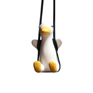 Gypsum-Colgante de pato oscilante para espejo retrovisor, <span class=keywords><strong>accesorios</strong></span> para <span class=keywords><strong>coche</strong></span>, adorno para espejo - Product Image 1