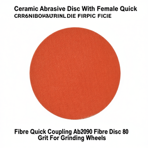 TTAKE Ceramic Abrasive Disc With Female Quick Coupling Ab3090 Fibre Disc 80 Grit For <b>Grinding</b> <b>Wheels</b> - Product Image 2