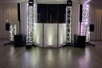 Structure de scène en aluminium robuste 6082-T6 TUV CE, tour carrée avec plaque de base pour DJ, scène, groupe, événement