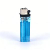 Briquet à gaz jetable classique en plastique transparent, écologique et sûr, pour usage quotidien et cadeaux, vente en gros simple