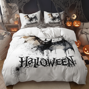 Copripiumino con motivo a zucca di Halloween con stampa 3D copripiumino di alta qualità - Product Image 1