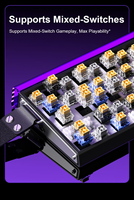 Teclado Mecánico AULA HERO 68HE 128K con Escaneo Magnético, Frecuencia de Sondeo de 8K, 68 Teclas, Efecto Hall, Activación Rápida RT 0.01mm