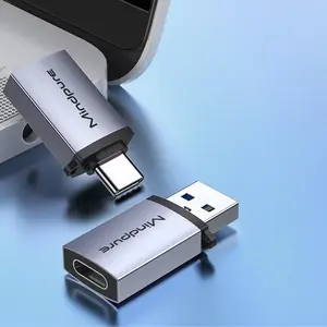 Mindpure USB3.1 ประเภท C ถึง USB3.0 USB Type-C อุปกรณ์ชาร์จข้อมูลอย่างรวดเร็วโอนอะแดปเตอร์ OTG และขั้วต่อสําหรับ iPhone โทรศัพท์มือถือ