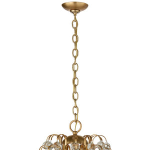 Lámpara Colgante de Estilo Mid-Century, de Latón de Lujo, con Cristales Vintage, para Sala de Estar, Comedor, Cocina, 110V - Product Image 2
