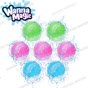 ลูกบอลน้ำซิลิโคนกันน้ำใช้ซ้ำได้ลูกบอลสาดน้ำสำหรับเด็กใช้ซ้ำได้ลูกบอลกันน้ำสำหรับเล่นกลางแจ้งนำกลับมาใช้ใหม่ได้ - Product Image 1